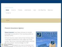 Tablet Screenshot of flowersinsurance.com